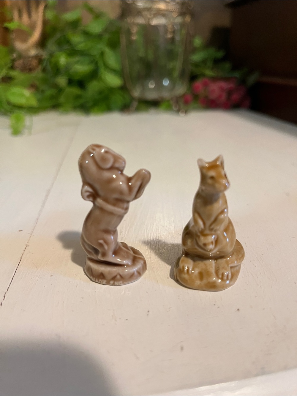 Wade Whimsies - Mini - Ceramic - Circus Horse & Kangaroo - Collectible